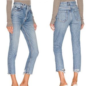 AGOLDE Riley, hi rise straight crop In endless sz28